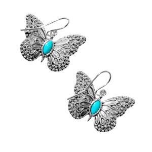 Cowgirl Butterfly Drop Earrings - NWT